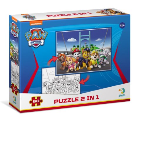 PUZZLE 2W1 PSI PATROL PAW PATROL UKŁADANKA I KOLOROWANKA W JEDNYM ZESTAWIE DODO PUZZLE 2W1 PSI PATROL PAW PATROL UKŁADANKA I KOLOROWANKA W JEDNYM ZESTAWIE DODO