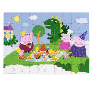 PUZZLE 2W1 ŚWINKA PEPPA 60 ELEMENTÓW UKŁADANKA I KOLOROWANKA W JEDNYM DODO