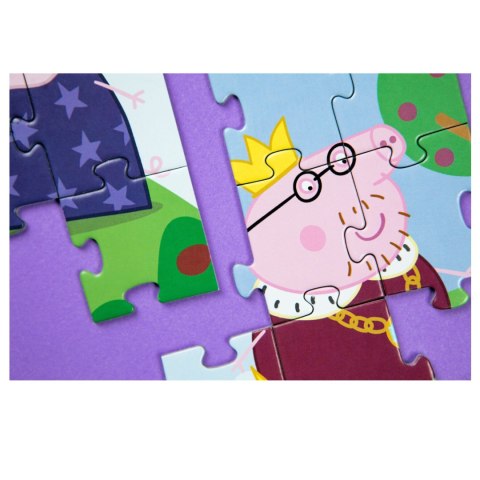 PUZZLE 2W1 ŚWINKA PEPPA 60 ELEMENTÓW UKŁADANKA I KOLOROWANKA W JEDNYM DODO