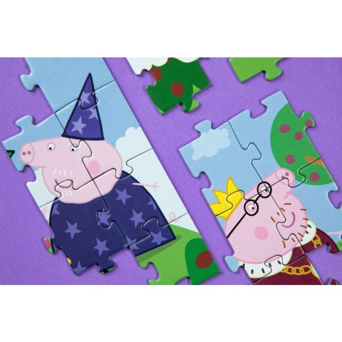 PUZZLE 2W1 ŚWINKA PEPPA 60 ELEMENTÓW UKŁADANKA I KOLOROWANKA W JEDNYM DODO