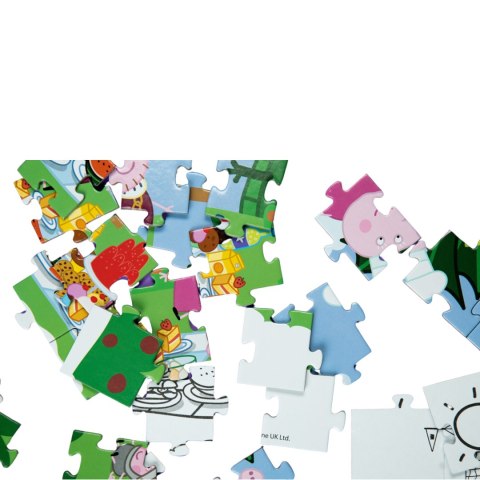PUZZLE 2W1 ŚWINKA PEPPA 60 ELEMENTÓW UKŁADANKA I KOLOROWANKA W JEDNYM DODO