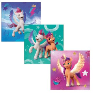 PUZZLE 3W1 "MY LITTLE PONY" 3 UKŁADANKI W JEDNYM KOLOROWE UKŁADANKI DODO