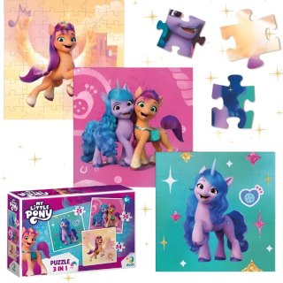 PUZZLE 3W1 MY LITTLE PONY NIEZWYKŁY ZESTAW UKŁADANEK DLA NAJMŁODSZYCH DODO