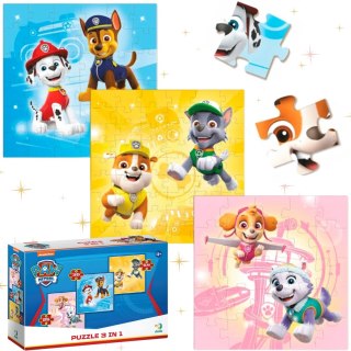 PUZZLE 3W1 PSI PATROL TRZY UKŁADANKI W JEDNYM OPAKOWANIU DLA NAJMŁODSZYCH DODO