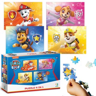 PUZZLE 4W1 PSI PATROL CZTERY UKŁADANKI W JEDNYM OPAKOWANIU DLA DZIECI DODO