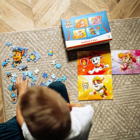 PUZZLE 4W1 PSI PATROL CZTERY UKŁADANKI W JEDNYM OPAKOWANIU DLA DZIECI DODO