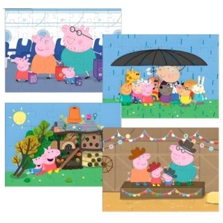 PUZZLE 4W1 ŚWINKA PEPPA CZTERY UKŁADANKI W JEDNYM OPAKOWANIU DLA DZIECI DODO