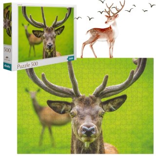 PUZZLE JELEŃ 500 ELEMENTÓW DO UŁOŻENIA KOLOROWY OBRAZEK JELONKA DLA DZIECI DODO
