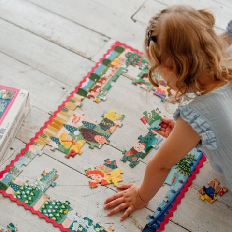 PUZZLE KSIĘŻNICZKI NA SPACZERZE 100 ELEMENTÓW DO UŁOŻENIA KOLOROWY OBRAZEK DODO
