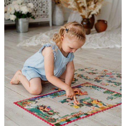 PUZZLE KSIĘŻNICZKI NA SPACZERZE 100 ELEMENTÓW DO UŁOŻENIA KOLOROWY OBRAZEK DODO