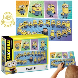 PUZZLE MINIONS MINIONKI 80 ELEMENTÓW KOLOROWA I WESOŁA UKŁADANKA DLA DZIECI DODO