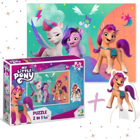PUZZLE MY LITTLE PONY Z FIGURKĄ KUCYKA UKŁADANKA 60 ELEMENTÓW DLA DZIECI DODO PUZZLE MY LITTLE PONY Z FIGURKĄ KUCYKA UKŁADANKA 60 ELEMENTÓW DLA DZIECI DODO