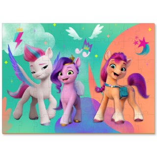 PUZZLE MY LITTLE PONY Z FIGURKĄ KUCYKA UKŁADANKA 60 ELEMENTÓW DLA DZIECI DODO