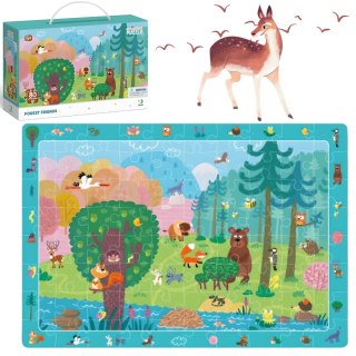 PUZZLE OBSERWACYJNE LEŚNI PRZYJACIELE 80 ELEMENTÓW DO UŁOŻENIA DLA DZIECI DODO