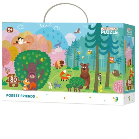 PUZZLE OBSERWACYJNE LEŚNI PRZYJACIELE 80 ELEMENTÓW DO UŁOŻENIA DLA DZIECI DODO PUZZLE OBSERWACYJNE LEŚNI PRZYJACIELE 80 ELEMENTÓW DO UŁOŻENIA DLA DZIECI DODO