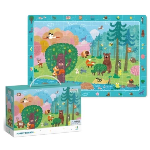 PUZZLE OBSERWACYJNE LEŚNI PRZYJACIELE 80 ELEMENTÓW DO UŁOŻENIA DLA DZIECI DODO PUZZLE OBSERWACYJNE LEŚNI PRZYJACIELE 80 ELEMENTÓW DO UŁOŻENIA DLA DZIECI DODO