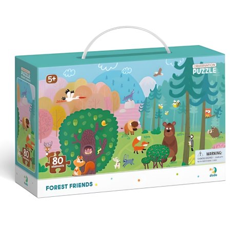 PUZZLE OBSERWACYJNE LEŚNI PRZYJACIELE 80 ELEMENTÓW DO UŁOŻENIA DLA DZIECI DODO PUZZLE OBSERWACYJNE LEŚNI PRZYJACIELE 80 ELEMENTÓW DO UŁOŻENIA DLA DZIECI DODO