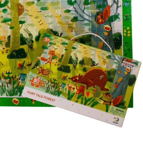 PUZZLE OBSERWACYJNE MAGICZNY LAS 80 ELEMENTÓW KOLOROWA UKŁADANKA DLA DZIECI DODO PUZZLE OBSERWACYJNE MAGICZNY LAS 80 ELEMENTÓW KOLOROWA UKŁADANKA DLA DZIECI DODO