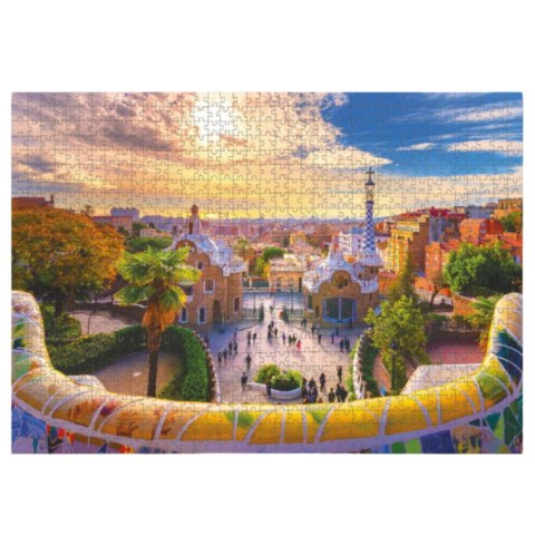 PUZZLE PARK GUELL W BARCELONIE 1000 ELEMENTÓW DO UŁOŻENIA DLA CAŁEJ RODZINY DODO PUZZLE PARK GUELL W BARCELONIE 1000 ELEMENTÓW DO UŁOŻENIA DLA CAŁEJ RODZINY DODO