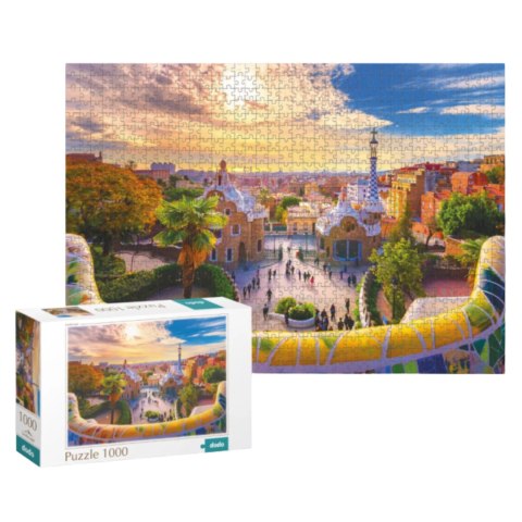 PUZZLE PARK GUELL W BARCELONIE 1000 ELEMENTÓW DO UŁOŻENIA DLA CAŁEJ RODZINY DODO PUZZLE PARK GUELL W BARCELONIE 1000 ELEMENTÓW DO UŁOŻENIA DLA CAŁEJ RODZINY DODO