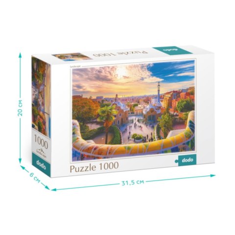 PUZZLE PARK GUELL W BARCELONIE 1000 ELEMENTÓW DO UŁOŻENIA DLA CAŁEJ RODZINY DODO PUZZLE PARK GUELL W BARCELONIE 1000 ELEMENTÓW DO UŁOŻENIA DLA CAŁEJ RODZINY DODO
