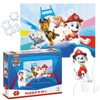 PUZZLE "PSI PATROL" Z FIGURKĄ 60 ELEMENTÓW KOLOROWA UKŁADANKA DLA DZIECI DODO