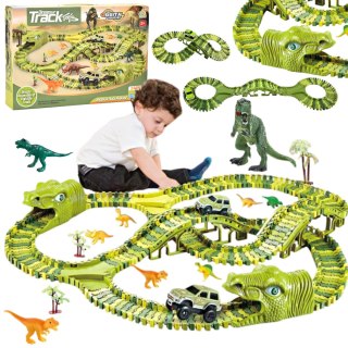 TOR WYŚCIGOWY DINOZAUR XXL DINO PARK TOR PRZESZKÓD DINOZAURY ZESTAW IMPORT PRONICE