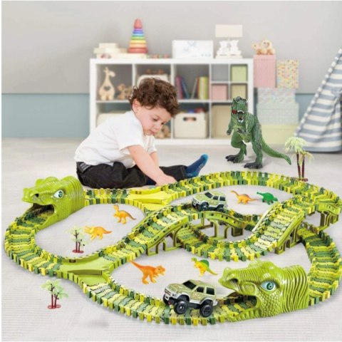 TOR WYŚCIGOWY DINOZAUR XXL DINO PARK TOR PRZESZKÓD DINOZAURY ZESTAW IMPORT PRONICE