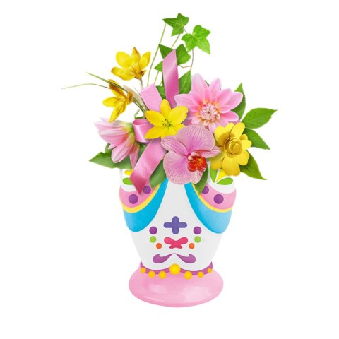 WAZONY NA KWIATKI DO MALOWANIA ZESTAW CERAMICZNY MAŁY ARTYSTA GIPS FARBKI IMPORT PRONICE