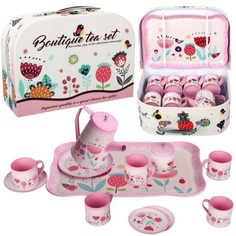 ZESTAW DO HERBATY KWIATY TACKA DZBANEK TALERZYKI ZESTAW KUCHENNY W WALIZCE IMPORT PRONICE ZESTAW DO HERBATY KWIATY TACKA DZBANEK TALERZYKI ZESTAW KUCHENNY W WALIZCE IMPORT PRONICE