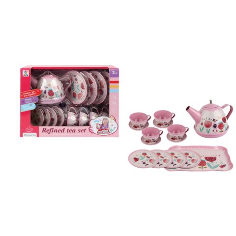 ZESTAW DO HERBATY KWIATY TACKA TALERZYKI FILIŻANKI ZESTAW KUCHENNY IMPORT PRONICE