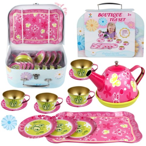 ZESTAW DO HERBATY MOTYLKI KWIATY TACKA TALERZYKI FILIŻANKI ZESTAW KUCHENNY IMPORT PRONICE ZESTAW DO HERBATY MOTYLKI KWIATY TACKA TALERZYKI FILIŻANKI ZESTAW KUCHENNY IMPORT PRONICE