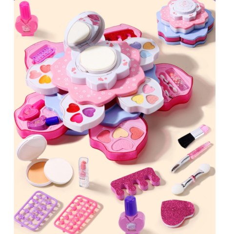 ZESTAW DO MAKIJAŻU MAGICZNE PUDEŁKO ZESTAW PIĘKNOŚCI KOSMETYKI AKCESORIA IMPORT PRONICE