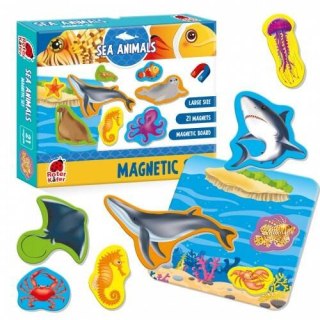 ZESTAW MAGNETYCZNY MORSKIE ŻYCIE Z TABLICĄ MAGNESY UKŁADANKA ROTER KAFER ROTER KAFER