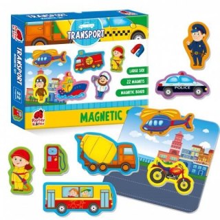 ZESTAW MAGNETYCZNY TRANSPORT Z TABLICĄ MAGNESY UKŁADANKA ROTER KAFER ROTER KAFER