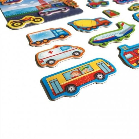 ZESTAW MAGNETYCZNY TRANSPORT Z TABLICĄ MAGNESY UKŁADANKA ROTER KAFER ROTER KAFER ZESTAW MAGNETYCZNY TRANSPORT Z TABLICĄ MAGNESY UKŁADANKA ROTER KAFER ROTER KAFER