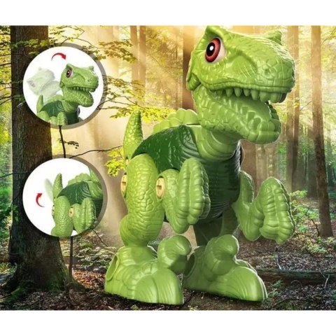 DINOZAUR DO SKRĘCANIA Z WKRĘTARKĄ ZRÓB TO SAM ZESTAW MAŁEGO MAJSTERKOWICZA IMPORT PRONICE