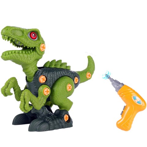 DINOZAUR DO SKRĘCANIA Z WKRĘTARKĄ ZRÓB TO SAM ZESTAW MAŁEGO MAJSTERKOWICZA IMPORT PRONICE