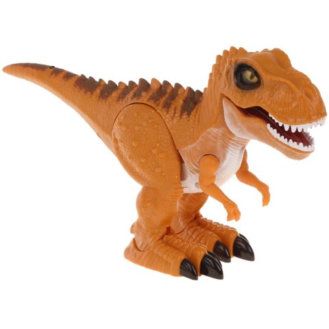 DINOZAUR EFEKTY ŚWIETLNE I DŹWIĘKOWE RUCHOMY ŚWIECĄCE OCZY ODGŁOSY RYKU IMPORT PRONICE