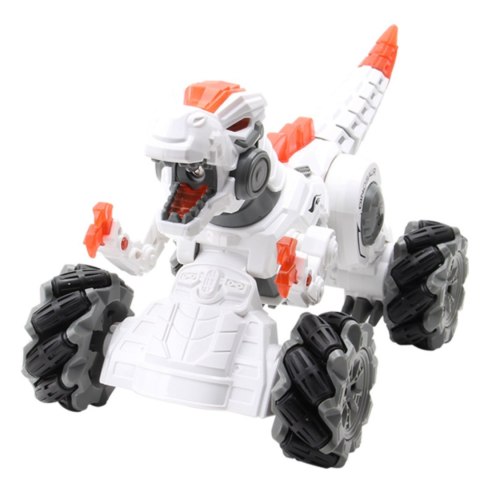 DINOZAUR SMOK ROBOT ZDALNIE STEROWANY ŚWIATŁO DŻWIĘK CHODZI PARA DYM RYCZY IMPORT PRONICE