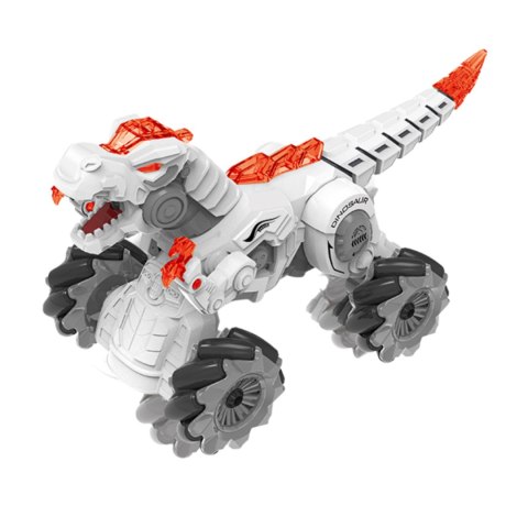 DINOZAUR SMOK ROBOT ZDALNIE STEROWANY ŚWIATŁO DŻWIĘK CHODZI PARA DYM RYCZY IMPORT PRONICE