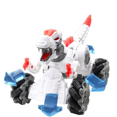 DINOZAUR SMOK ROBOT ZDALNIE STEROWANY ŚWIATŁO DŻWIĘK CHODZI PARA DYM RYCZY IMPORT PRONICE