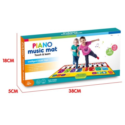 MATA MUZYCZNA KOLOROWA TANECZNA INTERAKTYWNA INSTRUMENTY DŹWIĘK DLA DZIECI IMPORT PRONICE