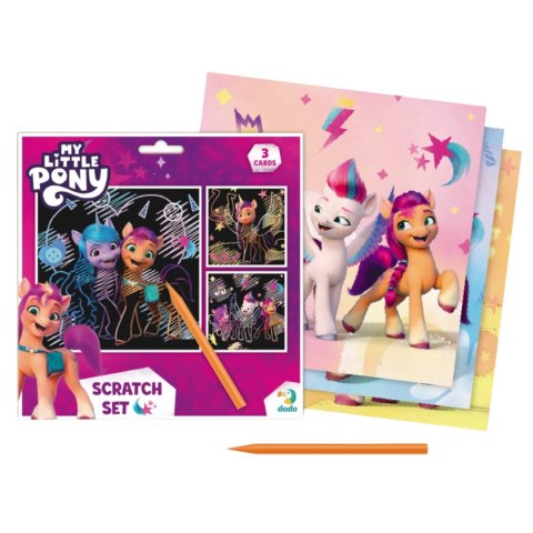ZDRAPKA ARTYSTYCZNA MY LITTLE PONY ZESTAW DO MALOWANIA METODĄ SCRATCH DODO