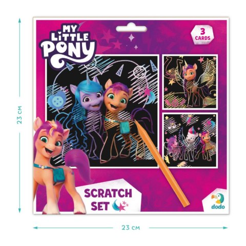 ZDRAPKA ARTYSTYCZNA MY LITTLE PONY ZESTAW DO MALOWANIA METODĄ SCRATCH DODO