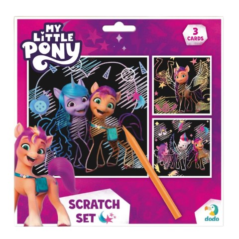ZDRAPKA ARTYSTYCZNA MY LITTLE PONY ZESTAW DO MALOWANIA METODĄ SCRATCH DODO