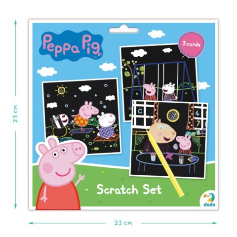 ZDRAPKA ARTYSTYCZNA ŚWINKA PEPPA 3 KOLOROWE KARTKI MALOWANIE METODĄ SCRATCH DODO ZDRAPKA ARTYSTYCZNA ŚWINKA PEPPA 3 KOLOROWE KARTKI MALOWANIE METODĄ SCRATCH DODO