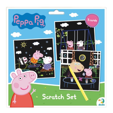 ZDRAPKA ARTYSTYCZNA ŚWINKA PEPPA 3 KOLOROWE KARTKI MALOWANIE METODĄ SCRATCH DODO ZDRAPKA ARTYSTYCZNA ŚWINKA PEPPA 3 KOLOROWE KARTKI MALOWANIE METODĄ SCRATCH DODO
