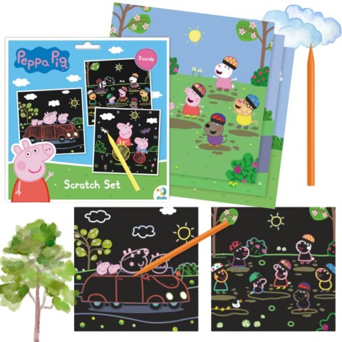 ZDRAPKA ARTYSTYCZNA ŚWINKA PEPPA MALOWANIE METODĄ SCRATCH DLA NAJMŁODSZYCH DODO ZDRAPKA ARTYSTYCZNA ŚWINKA PEPPA MALOWANIE METODĄ SCRATCH DLA NAJMŁODSZYCH DODO