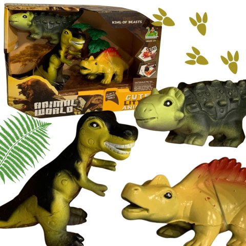 ZESTAW 3 DINOZAURÓW TRZY FIGURKI RÓŻNE RODZAJE DRZEWKO ZESTAW DLA DZIECI IMPORT PRONICE ZESTAW 3 DINOZAURÓW TRZY FIGURKI RÓŻNE RODZAJE DRZEWKO ZESTAW DLA DZIECI IMPORT PRONICE